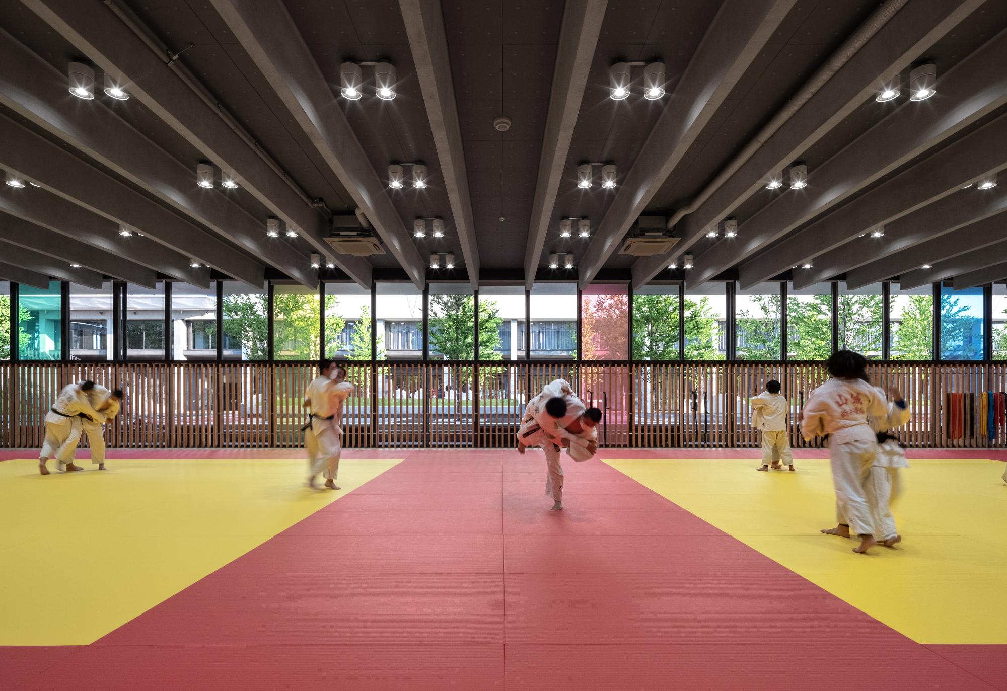 川口市立高等学校・川口市立高等学校附属中学校 アリーナ棟 アリーナN棟柔道場の写真