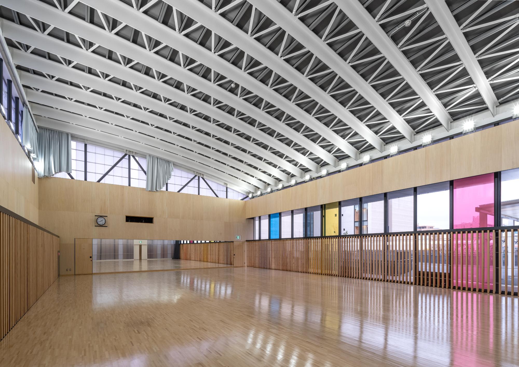 川口市立高等学校・川口市立高等学校附属中学校 アリーナ棟 アリーナN棟小アリーナの写真