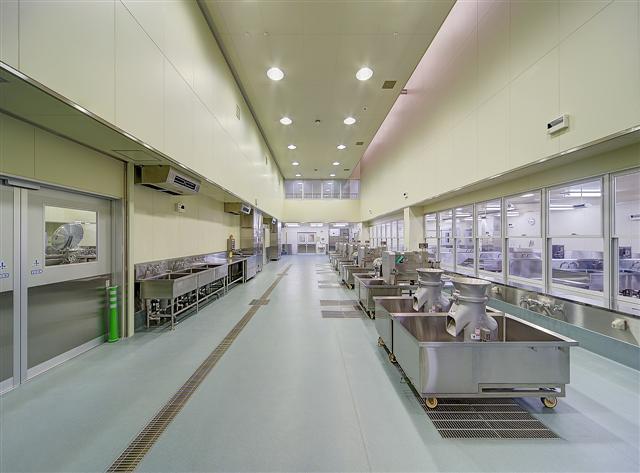 元郷学校給食センター上処理室写真