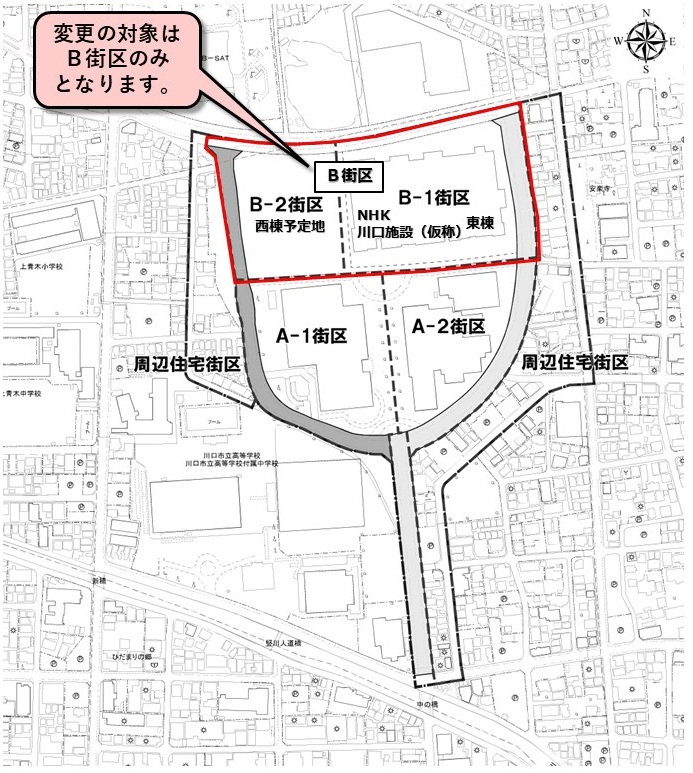 上青木地区区分図