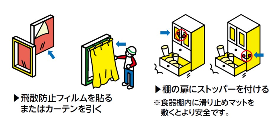 ガラス飛散防止