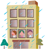 洪水時一時緊急避難施設イメージ画像