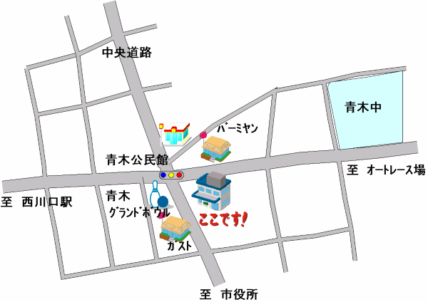 青木公民館案内図