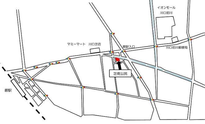 芝南公民館案内図