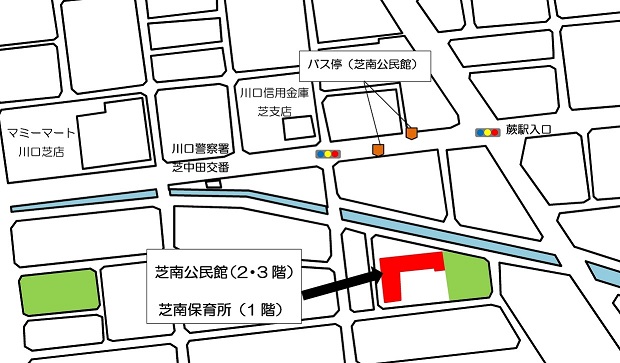 芝南公民館案内図詳細版