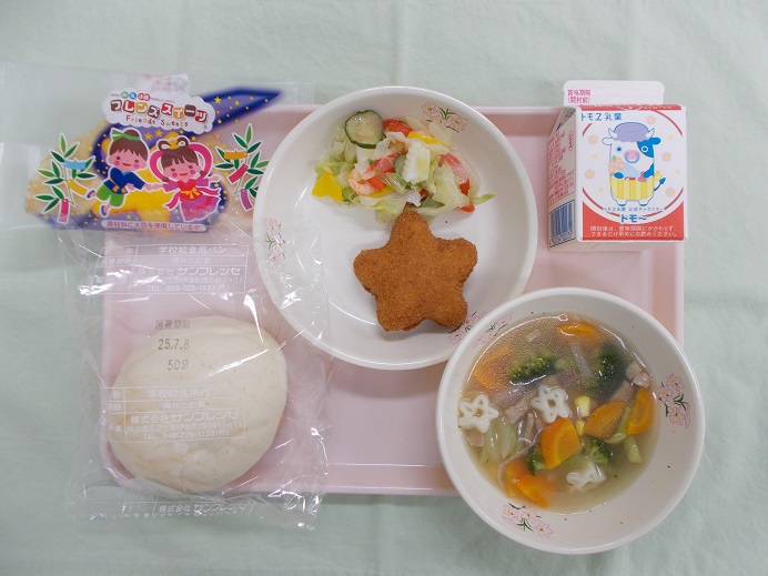 7月7日中学校献立