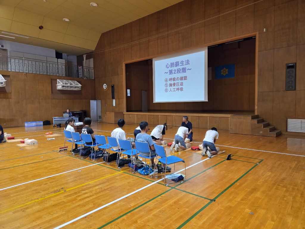 令和8年度ジュニア救命講習会写真