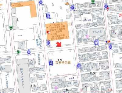 GPS測位による位置情報送信のイラスト