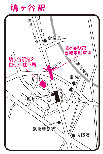鳩ヶ谷駅周辺地図