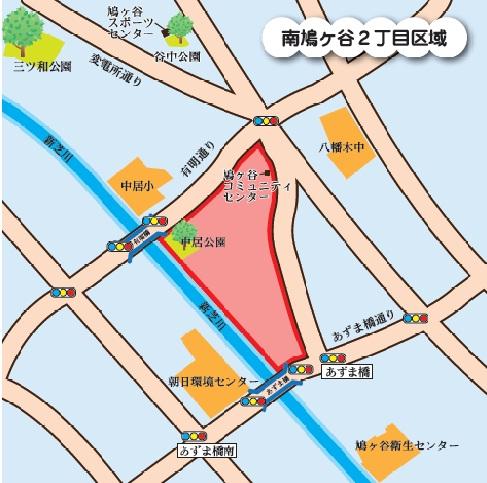 平成25年度ゾーン30実施区域の地図