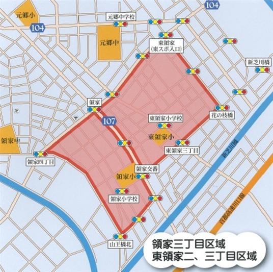 平成27年度実施地区(川口警察署管内)地図