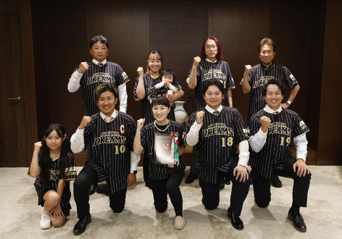 川口ゴールデンドリームス表敬訪問
