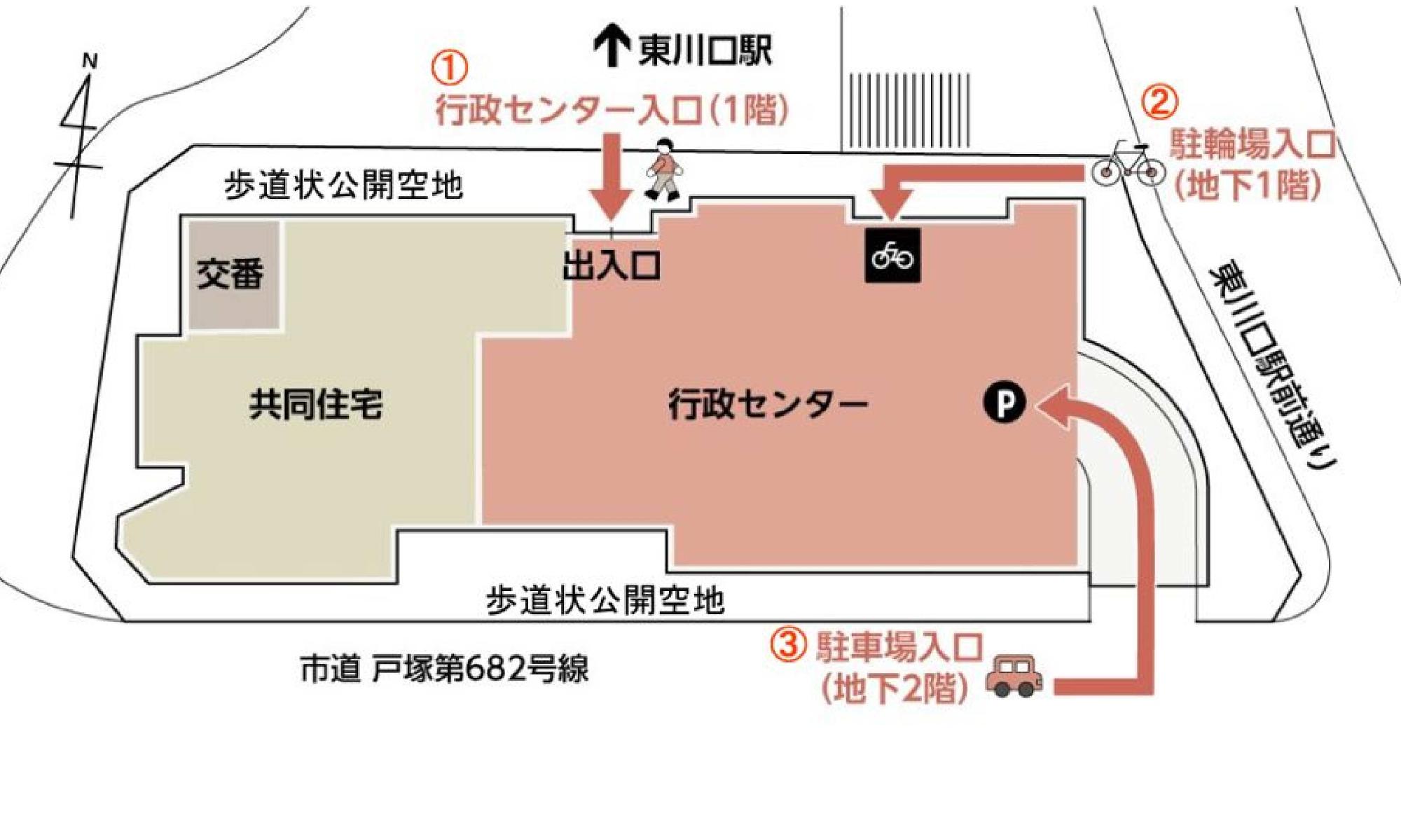 行政センター入口