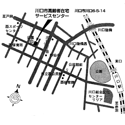 横曽根れんげそうの地図のイラスト