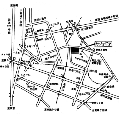 新郷れんげそうの地図のイラスト