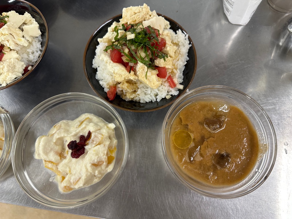 クッキング教室での料理