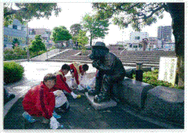 戸塚フットボール少年団の実施風景の写真