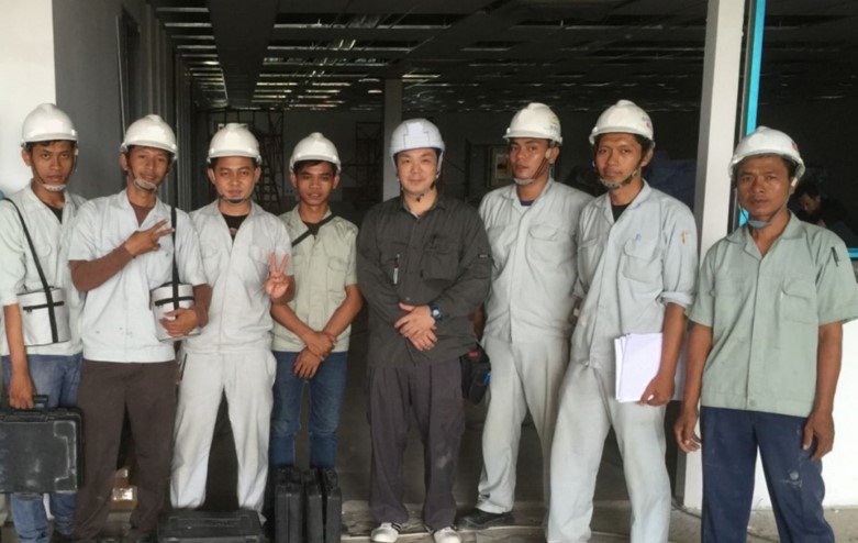 海外派遣講師時の写真