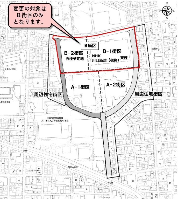 上青木地区区分図
