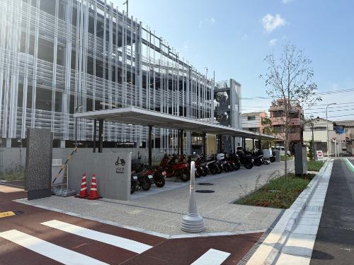 第二本庁舎バイク置き場