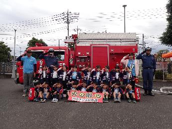 川口アソカ幼稚園 幼年消防クラブの整列