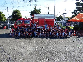 川口アソカ幼稚園 幼年消防クラブの整列