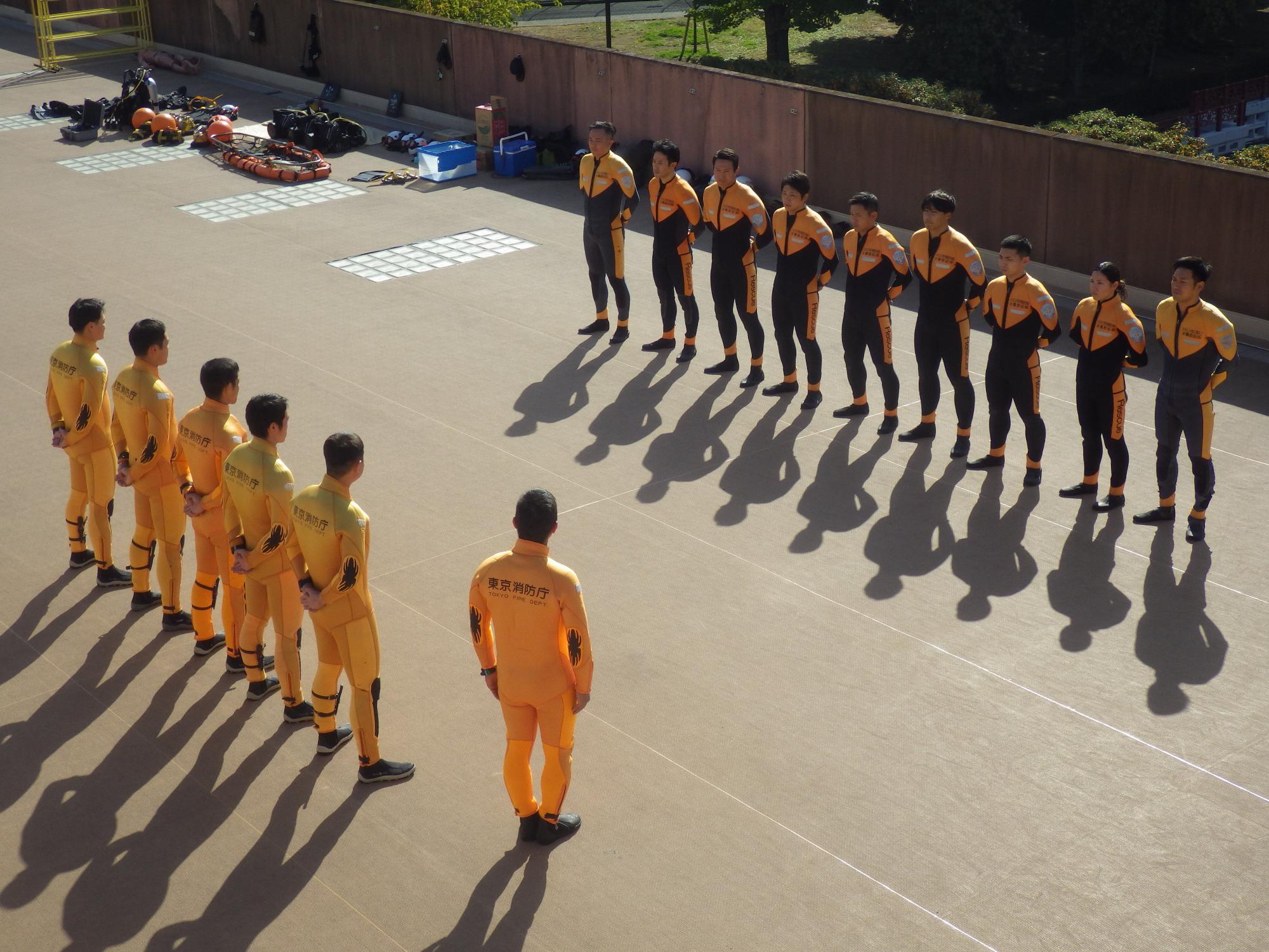 訓練開始前挨拶