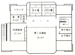 １階平面図のイラスト