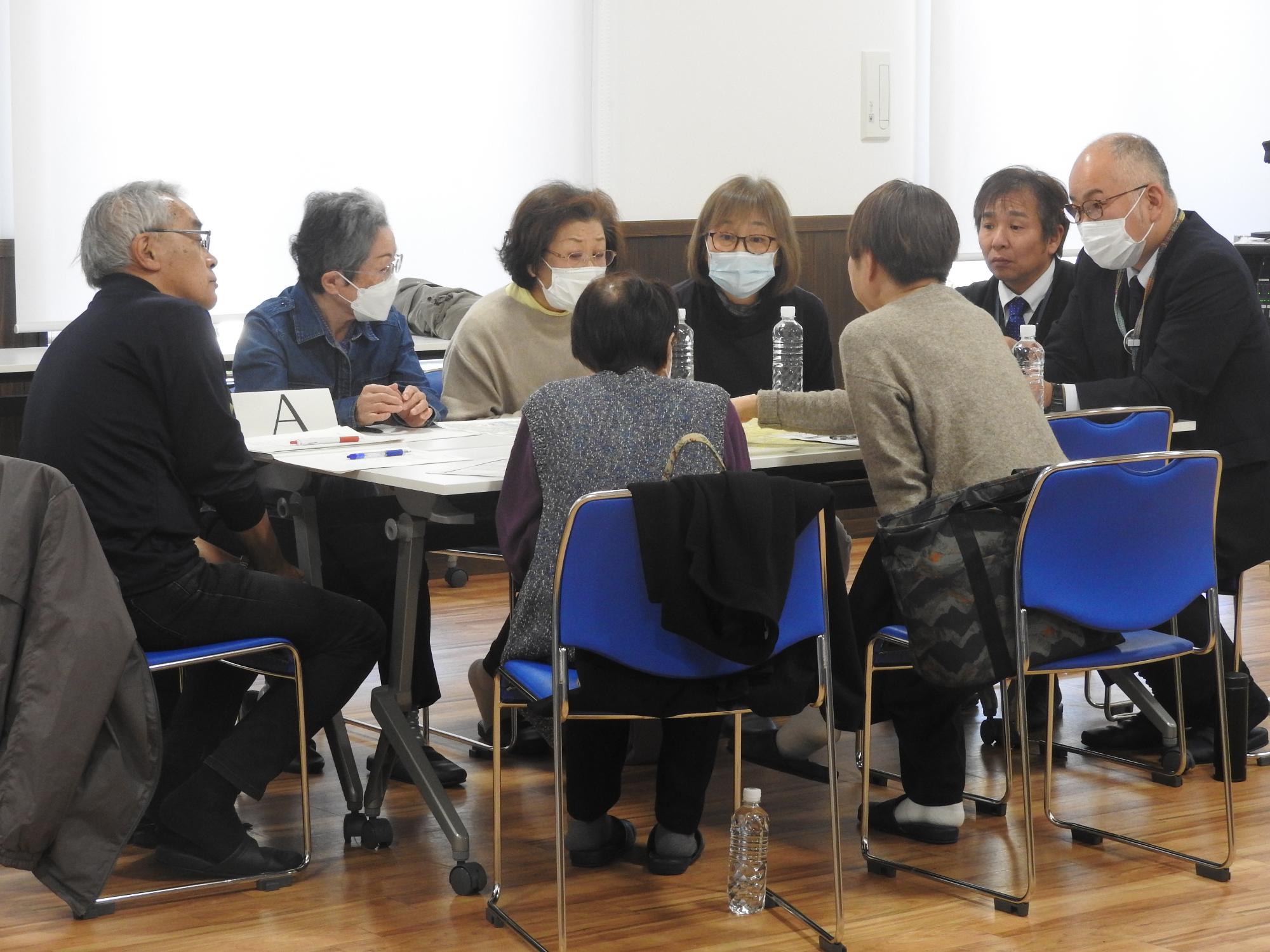 青木包括Aグループの様子