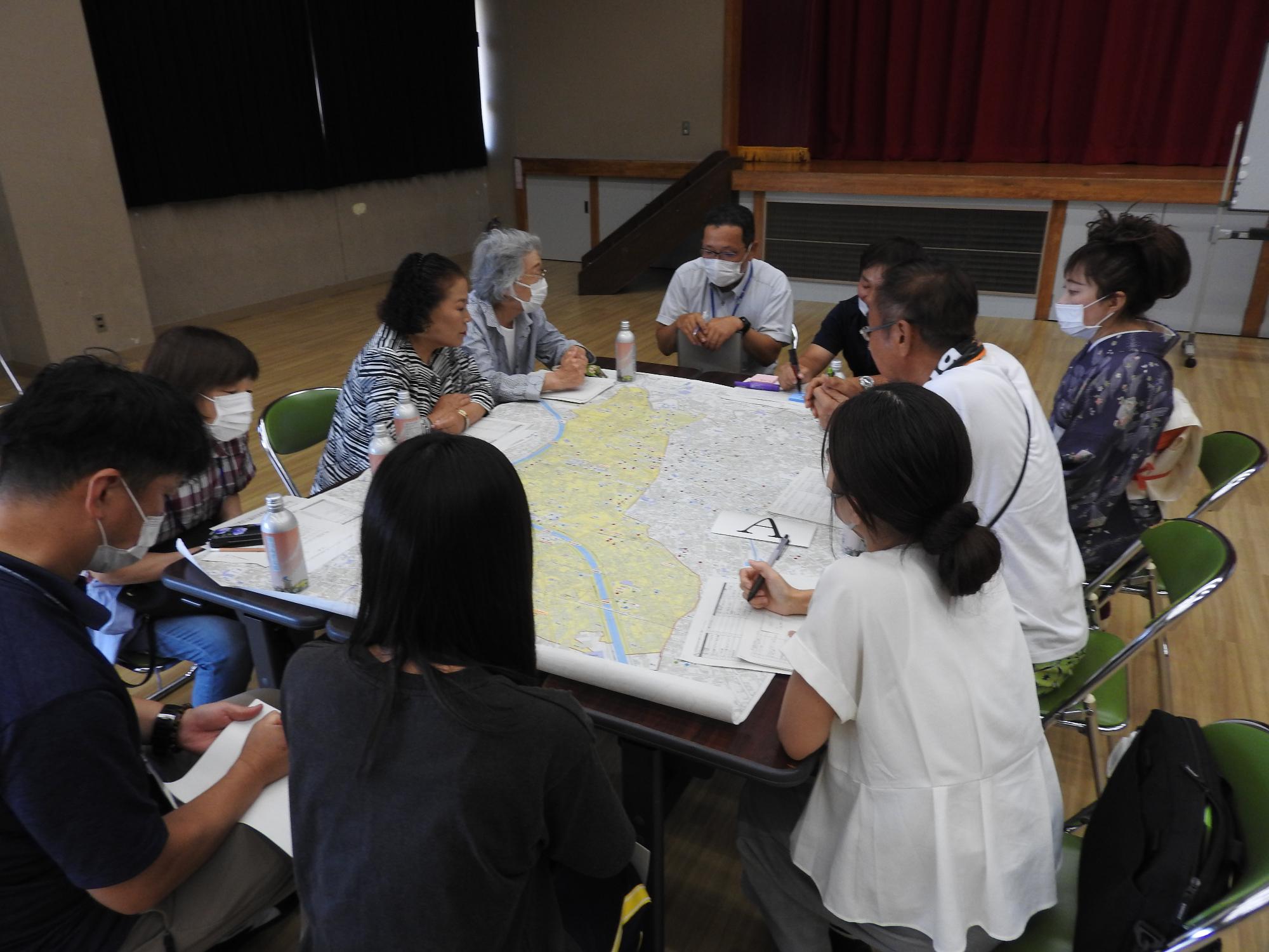 鳩ケ谷西部包括Aグループの様子