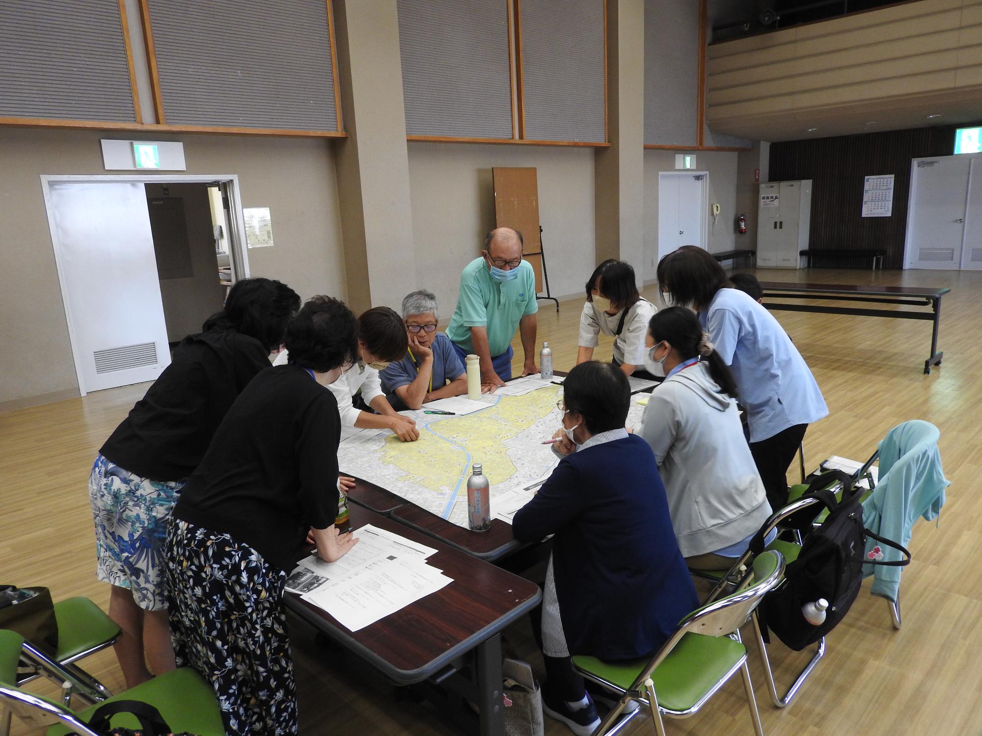 鳩ケ谷西部包括Bグループの様子
