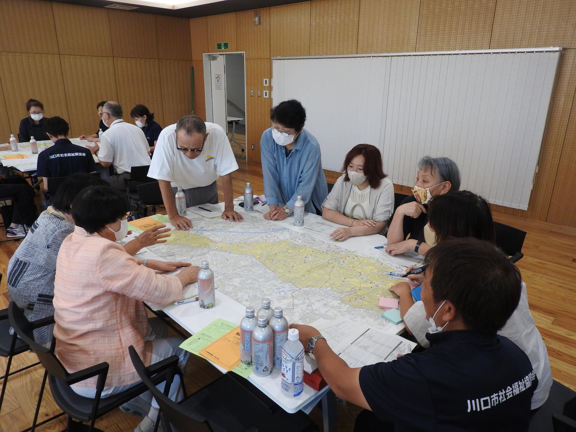 鳩ケ谷東部包括Aグループの様子