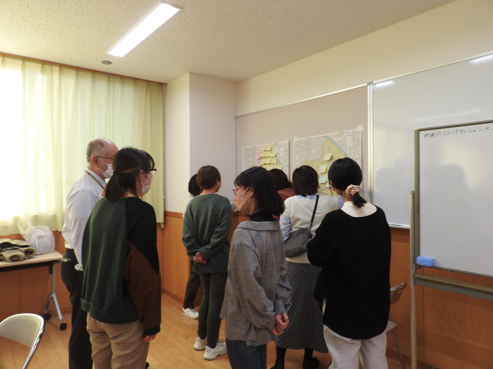 上青木休憩中の様子