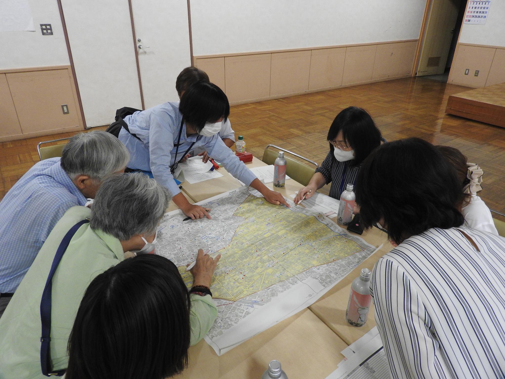 芝包括Bグループの様子