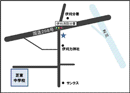 芝伊刈地域包括支援センター地図のイラスト