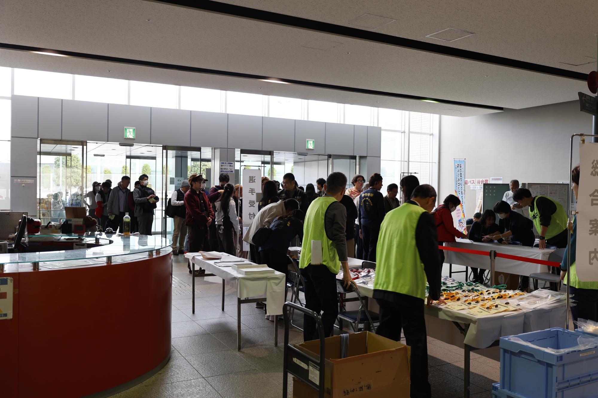 受付の様子