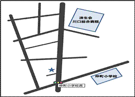 横曽根地域包括支援センター地図のイラスト