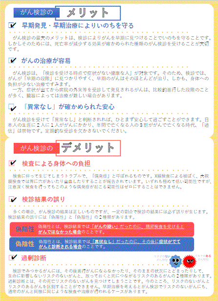 がん検診メリットデメリット