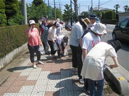 地域美化推進チーム「らいぶ」の実施風景の写真